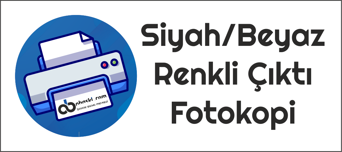 Renkli-Siyah/beyaz Baskı